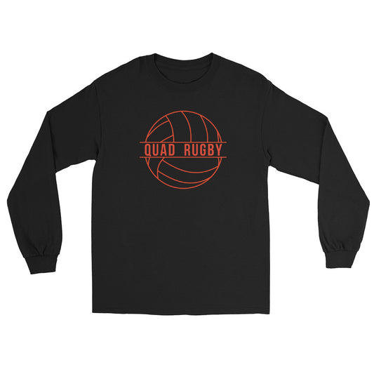 Quad Rugby Ball Graphic Long Sleeve Shirt
