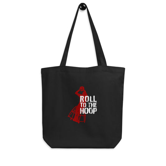 Roll to the hoop Wheelchair BasketballEco Tote Bag