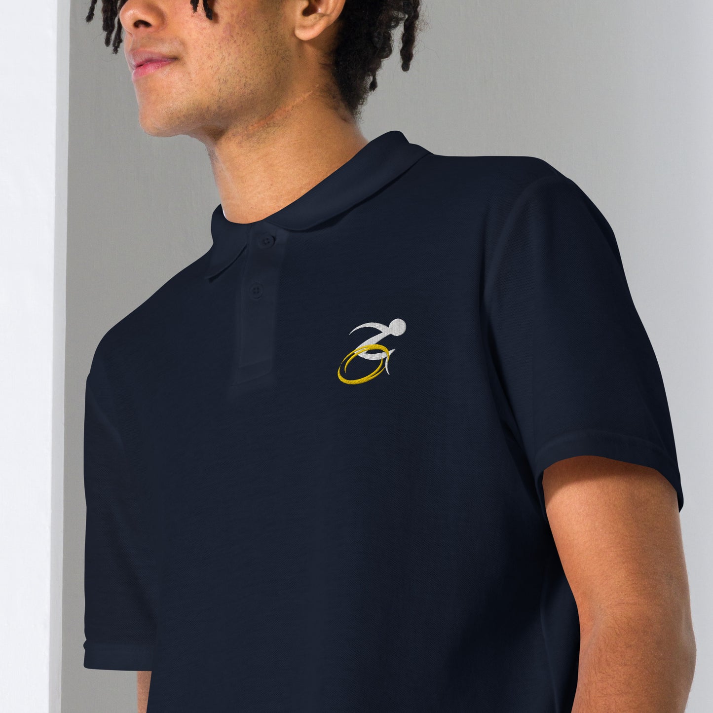 Wheelchair Rugby Stylized Logo Polo Shirt